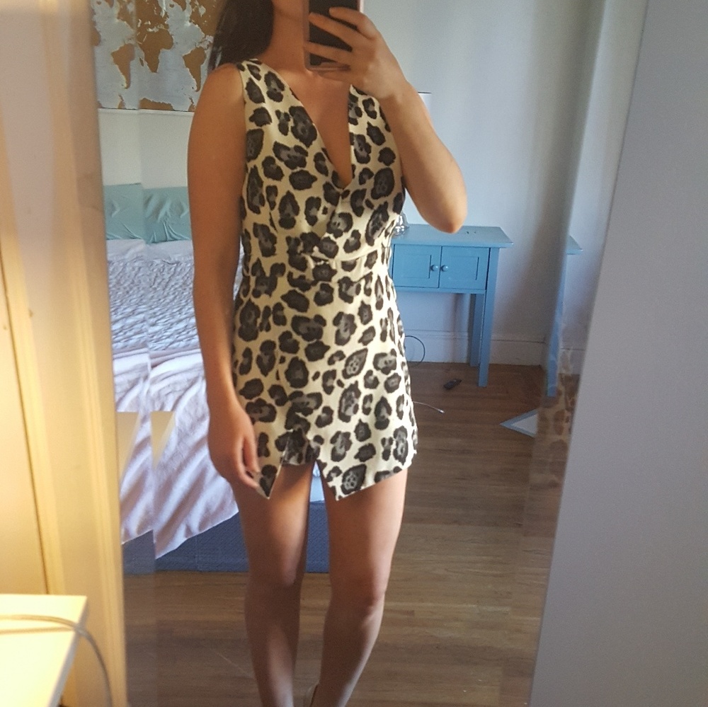 Leopard print jumpsuit
